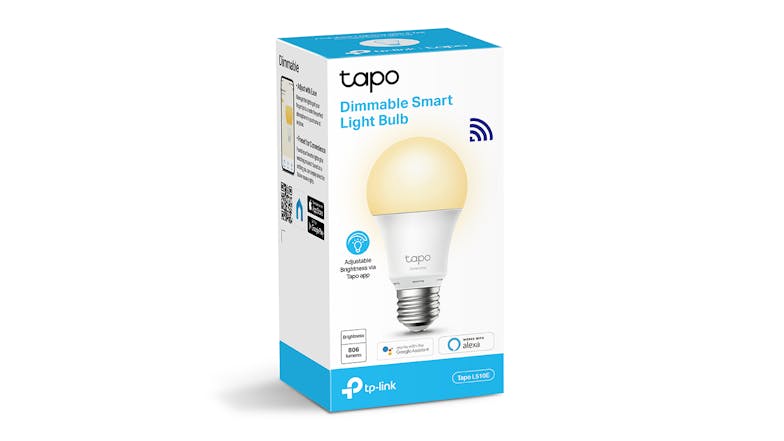 TP-Link Tapo L510E E27 8.7W Smart Light Bulb (Dimmable White Ambiance)