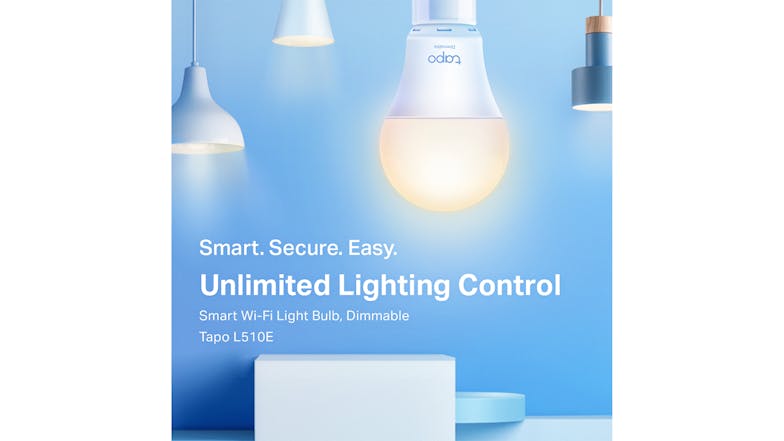 TP-Link Tapo L510E E27 8.7W Smart Light Bulb (Dimmable White Ambiance)