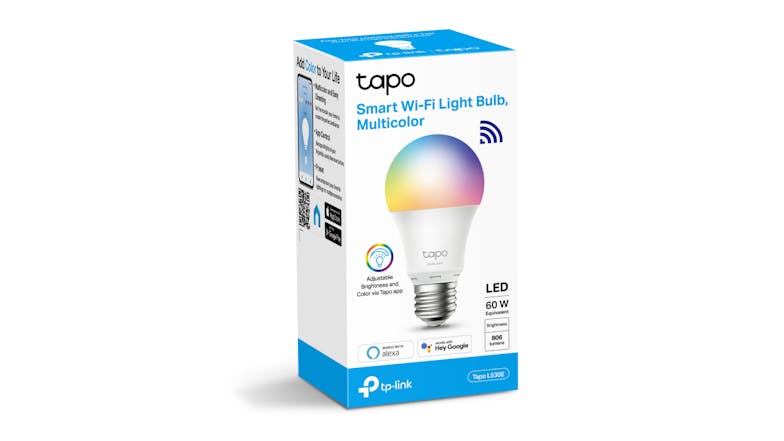 TP-Link Tapo L530E E27 A60 8.7W Smart Light Bulb (Multicolour)