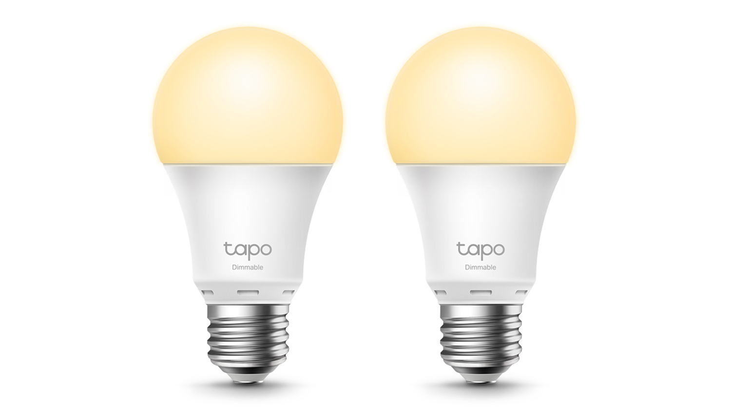 TP-Link Tapo L510E E27 8.7W Smart Light Bulb - 2 Pack (Dimmable White Ambiance)