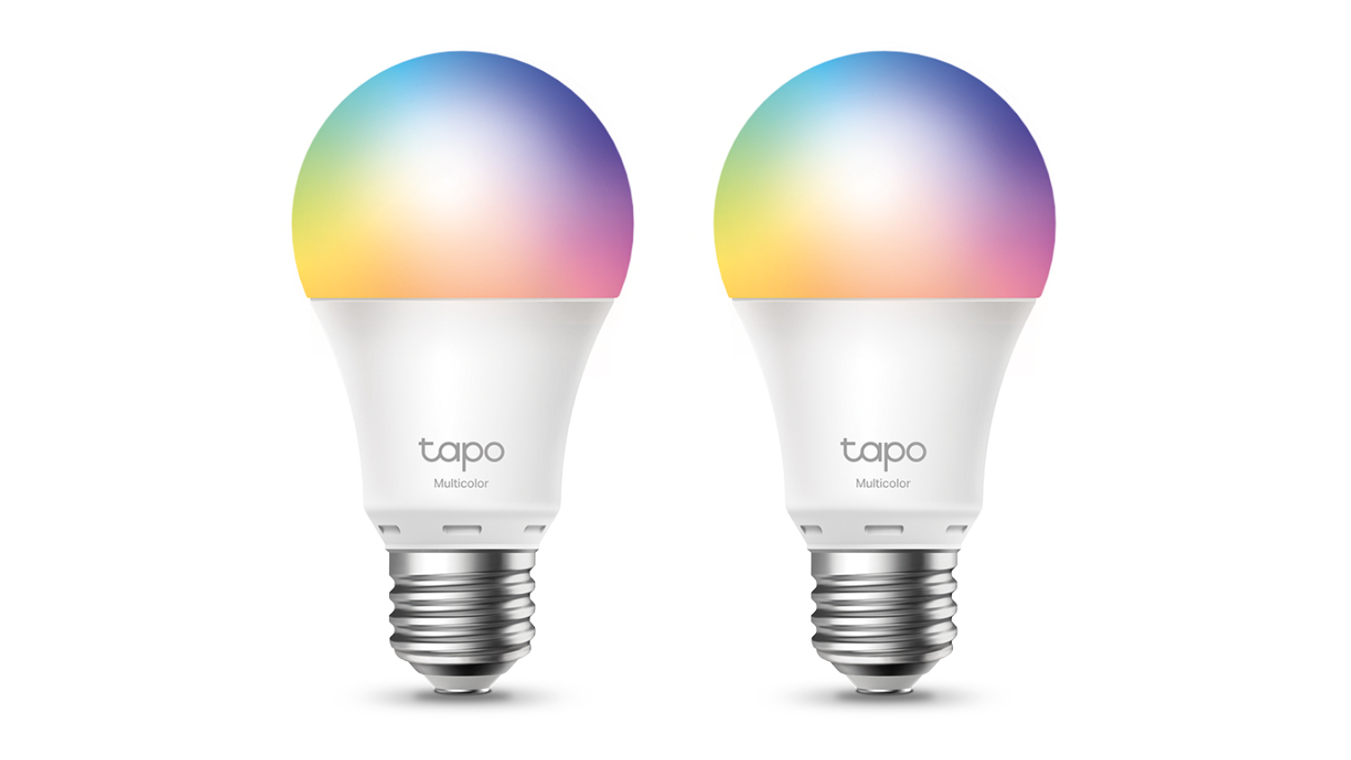 TP-Link Tapo L530E E27 A60 8.7W Smart Light Bulb - 2 Pack (Multicolour)