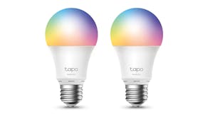 TP-Link Tapo L530E E27 A60 8.7W Smart Light Bulb - 2 Pack (Multicolour)