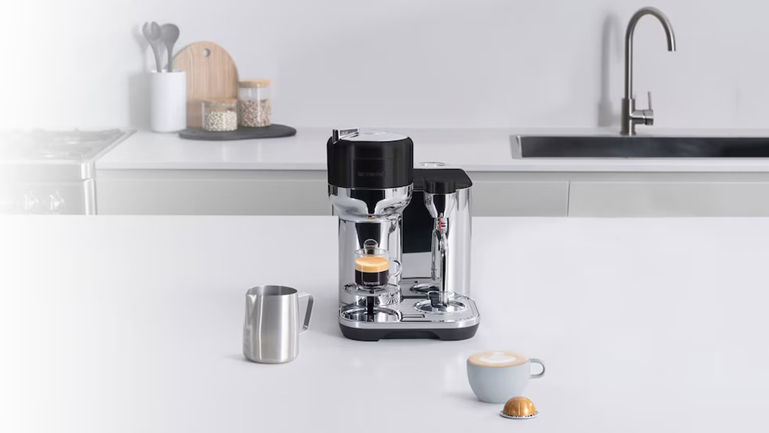 Nespresso Breville the Vertuo Creatista Capsule Espresso Machine - Black Truffle (BVE850BTR)