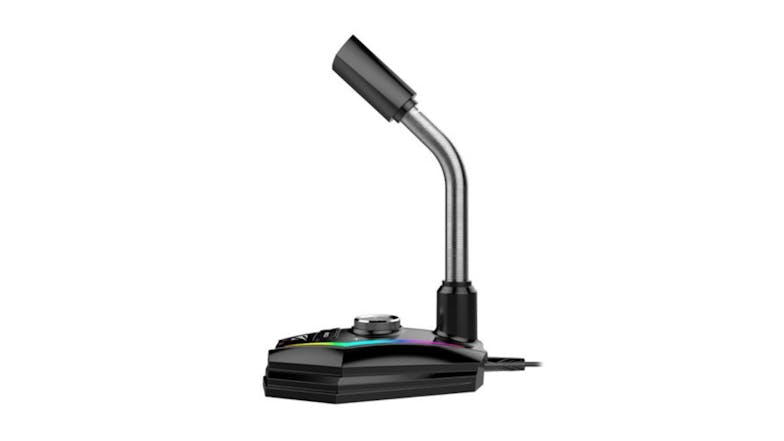 Havit RGB Adjustible Desktop Gaming USB Microphone w/ Toggles