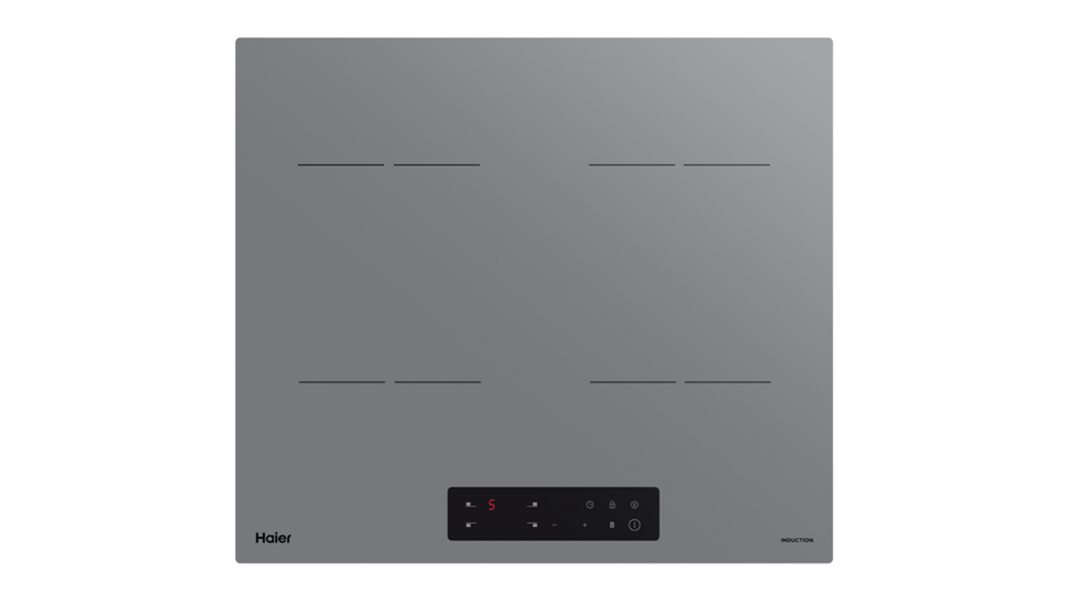 Haier 60cm 4 Zone Induction Cooktop Grey Glass (HCI604TG3) Harvey