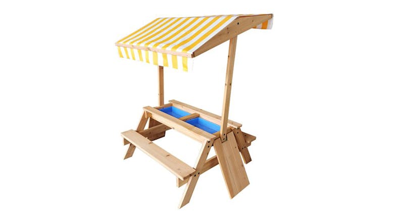 Green Spider "Browns Bay" Sand & Water Play Table w/ Sunshade