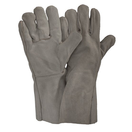 Grey Leather Welding Omni Gloves 40cm
