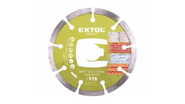 Extol Diamond Dry Cutting Disk Segmented 115mm