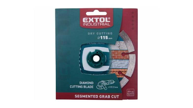 Extol Diamond Dry Cutting Disk Grab Cut Segmented 115mm