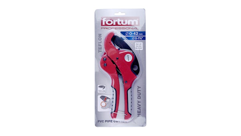 Fortum PVC Pipe Cutter w/ Teflon Coated Blade 42mm