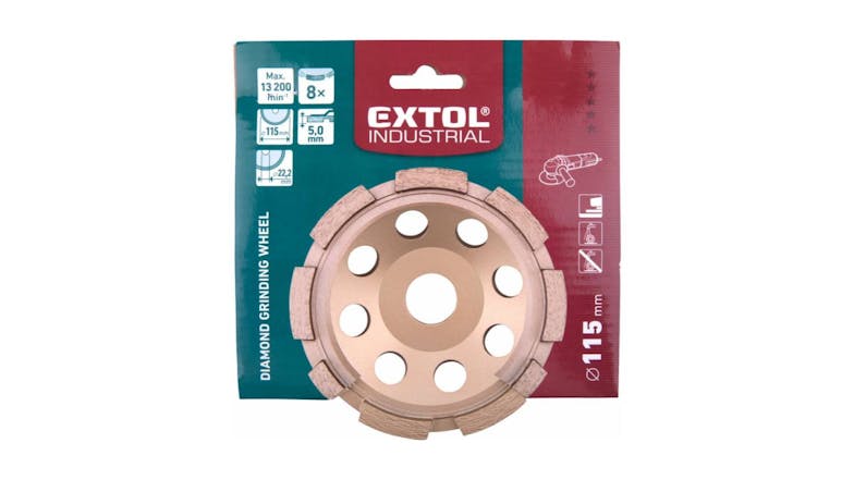 Extol Diamond Grinding Wheel Single Row 115 x 22.2mm