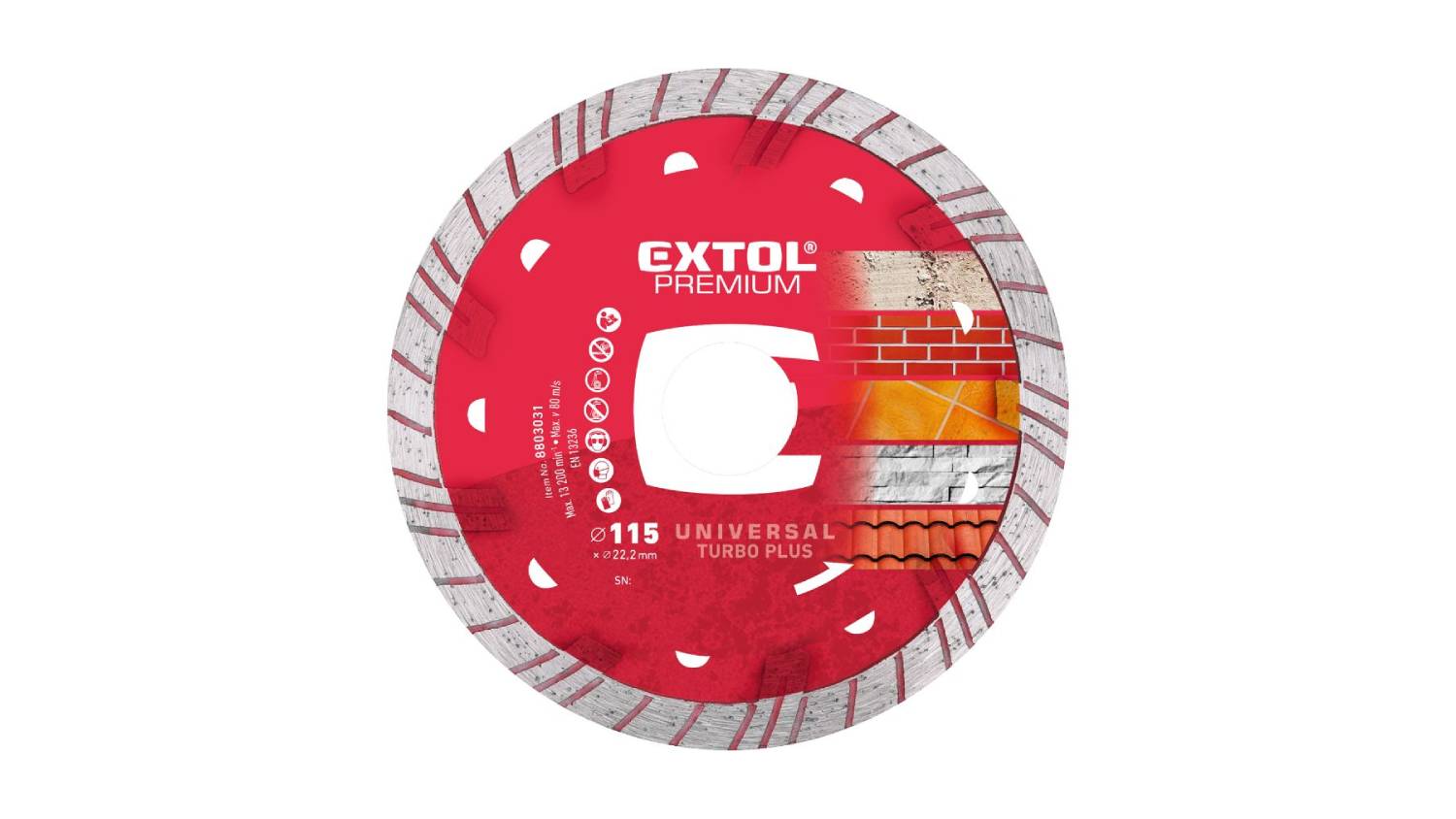 Extol Diamond Wet & Dry Cutting Disk 115mm
