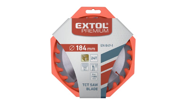 Extol TCT Circular Saw Blade 24T 184mm