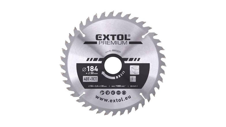 Extol TCT Circular Saw Blade 40T 184mm