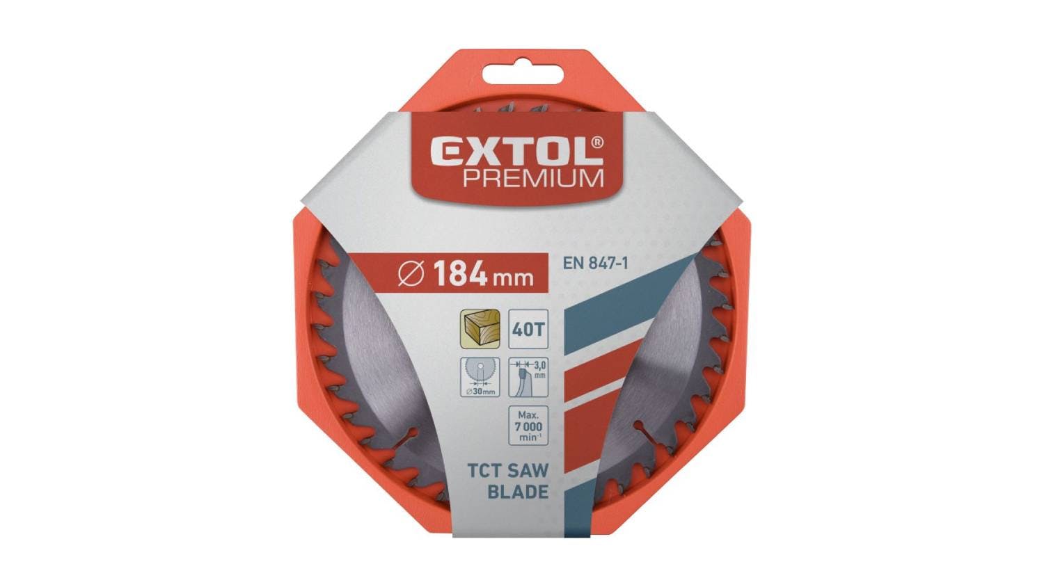 Extol TCT Circular Saw Blade 40T 184mm