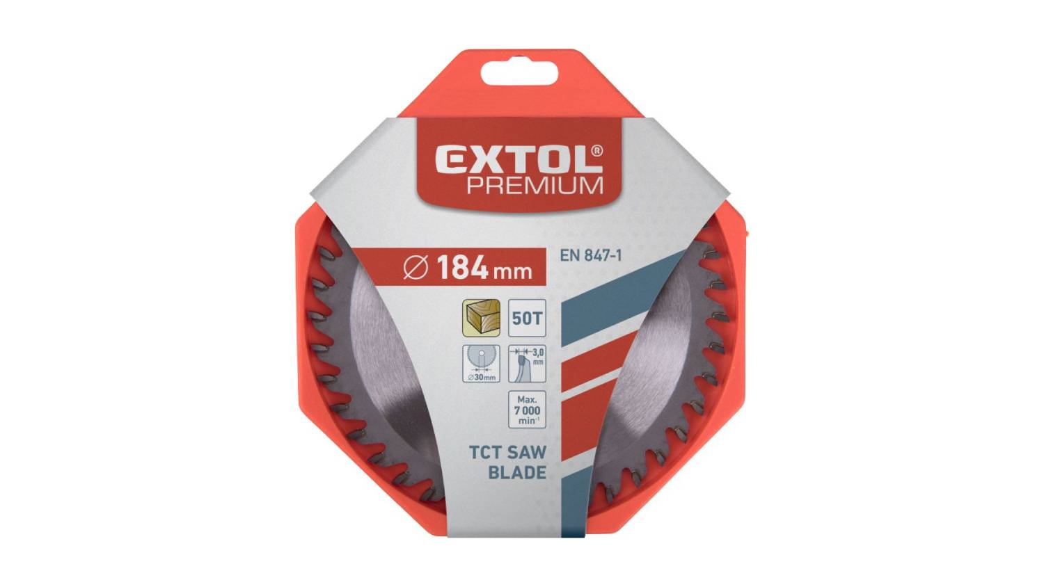 Extol TCT Circular Saw Blade 50T 184mm