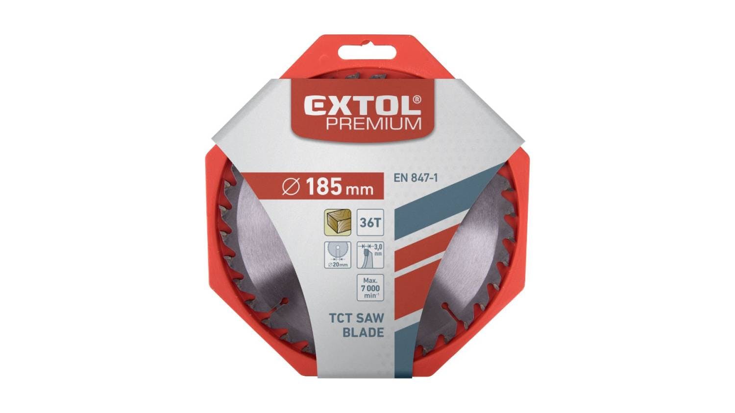 Extol TCT Circular Saw Blade 36T 185mm