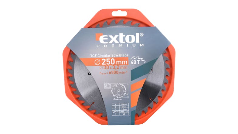 Extol TCT Circular Saw Blade 40T 250mm