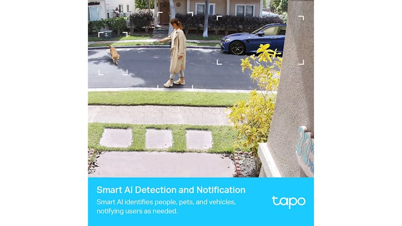 TP-Link Tapo C420S2 2K Indoor/Outdoor Wire-Free Security Camera - 2 Pack with Smart Hub