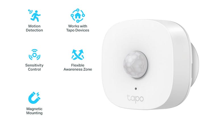 TP-Link Tapo T100 Smart Motion Sensor (Wireless, Motion Detection, Instant Alert, Battery Powered)