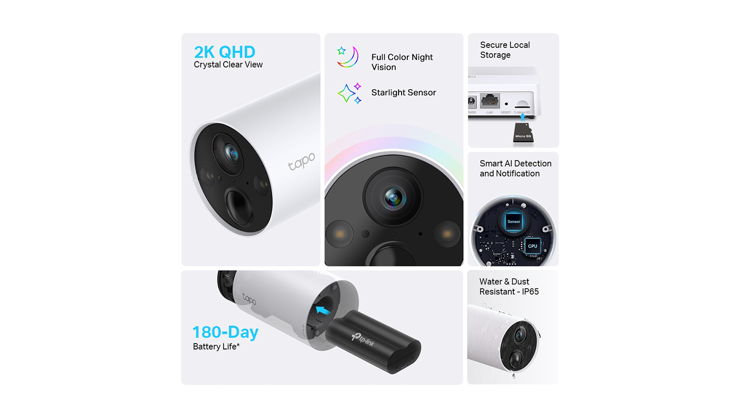 TpLink Tapo C420S4 2K Indoor/Outdoor WireFree Security Camera 4