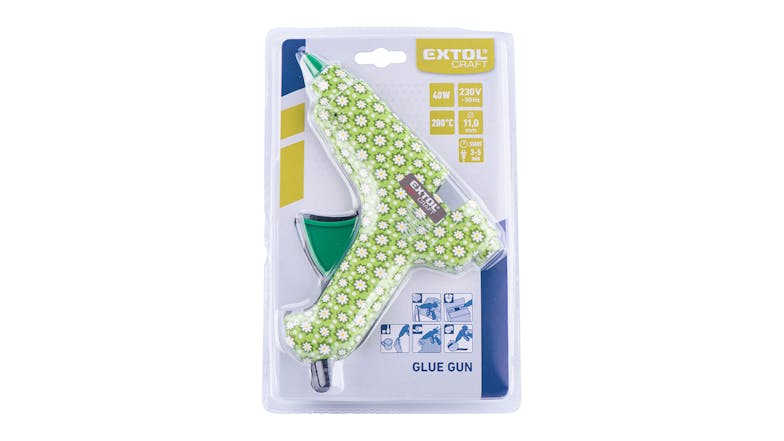 Extol Craft Hot Glue Gun - Floral Print