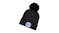 Extol Pom-Pom Beanie w/ Rechargeable LED Light - Black