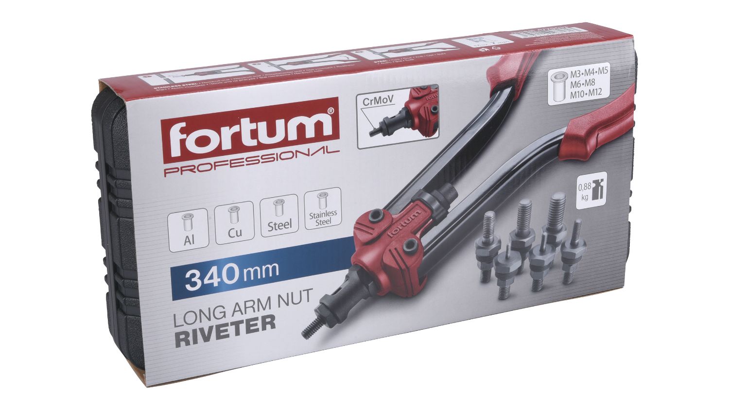 Fortum Long-Arm Nut Riviter M3 - M12 340mm