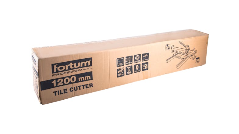 Fortum Professional Tile Cutter w/ Side Rulers, Steel Baseplate 1200mm