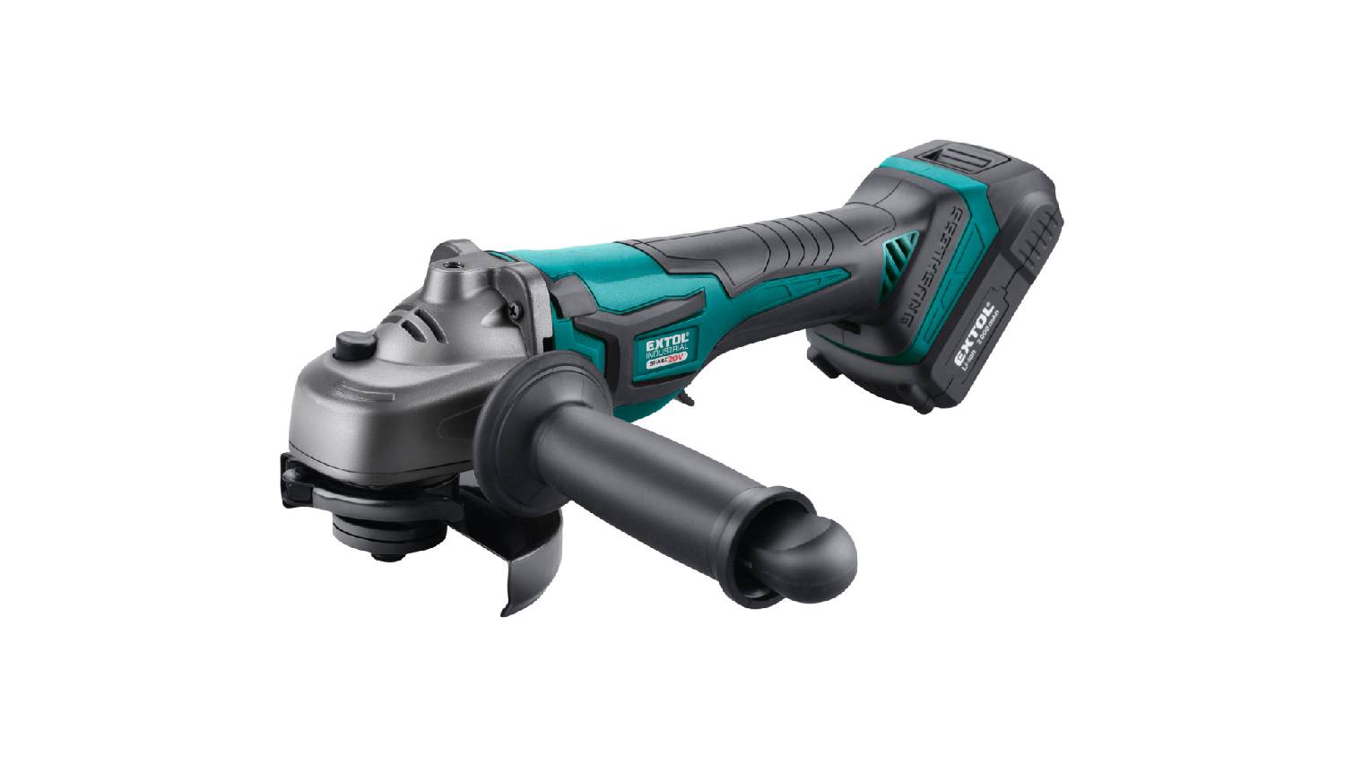 Extol SHARE20V Cordless Brushless Angle Grinder w/ 2000mAh Battery