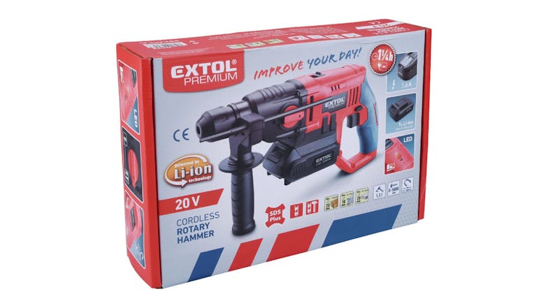 Extol SHARE20V Cordless SDS Rotary Hammer Drill w/ 2000mAh Battery