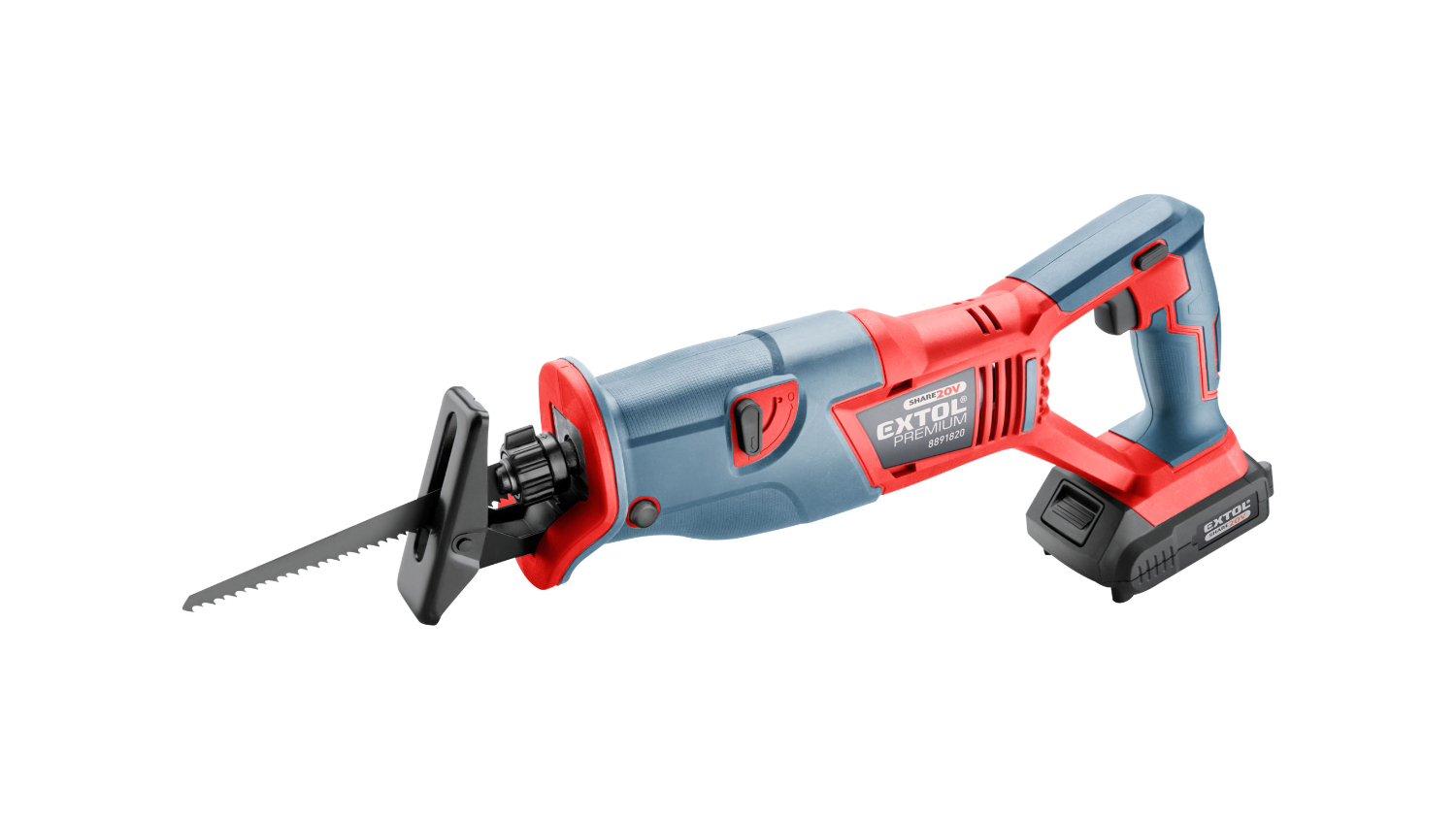 Extol SHARE20V Cordless Sabre/Reciprocating Saw w/ 2000mAh Battery