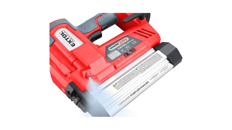 Extol SHARE20V Cordless Finishing Nail/Staple Gun w/ 2000mAh Battery