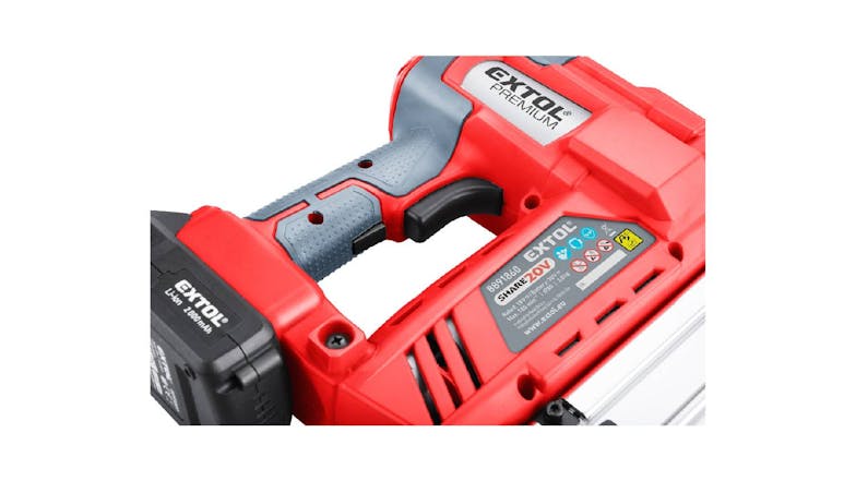 Extol SHARE20V Cordless Finishing Nail/Staple Gun w/ 2000mAh Battery