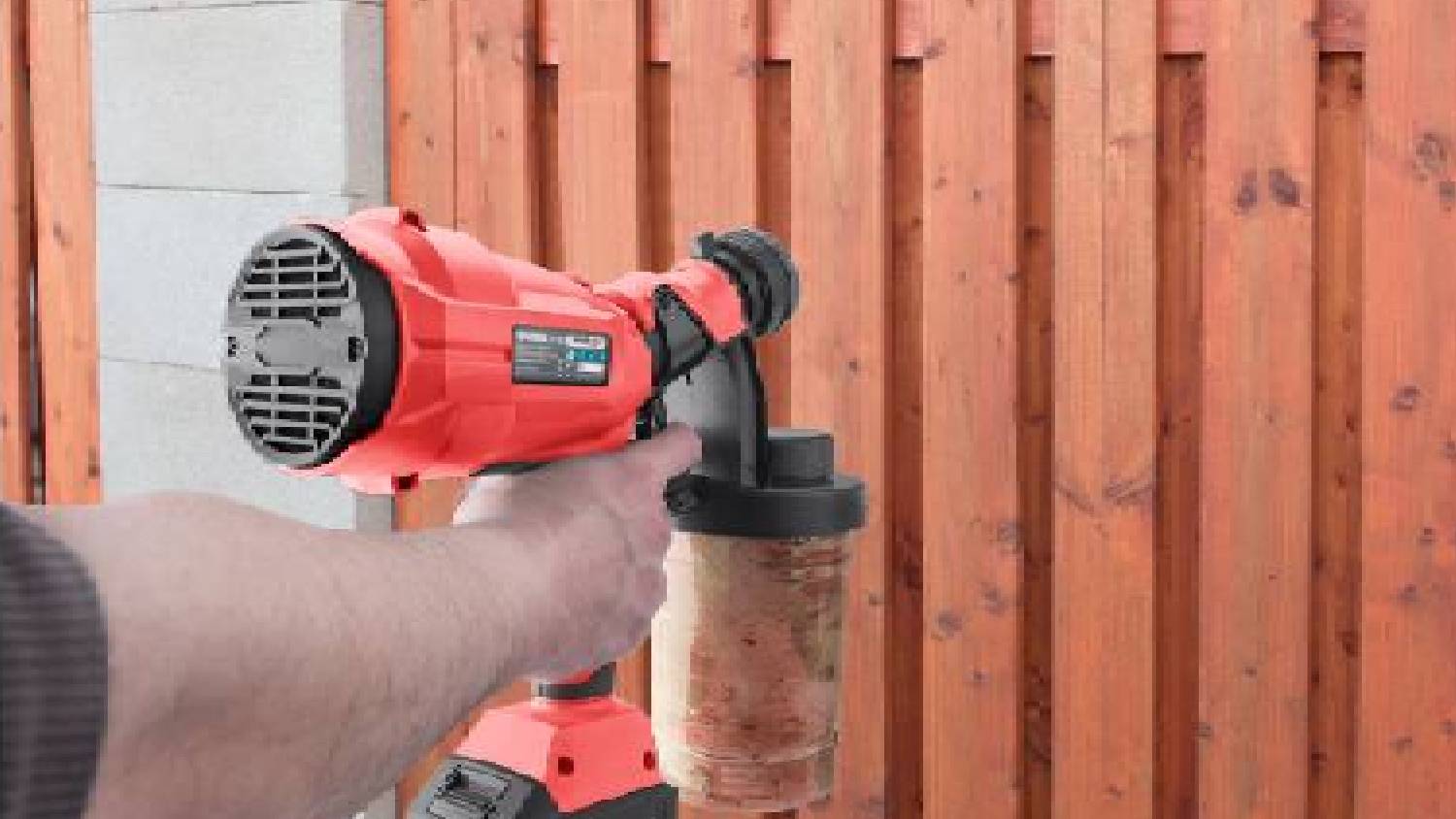 Extol SHARE20V Cordless HVLP Spray Gun w/ 2000mAh Battery