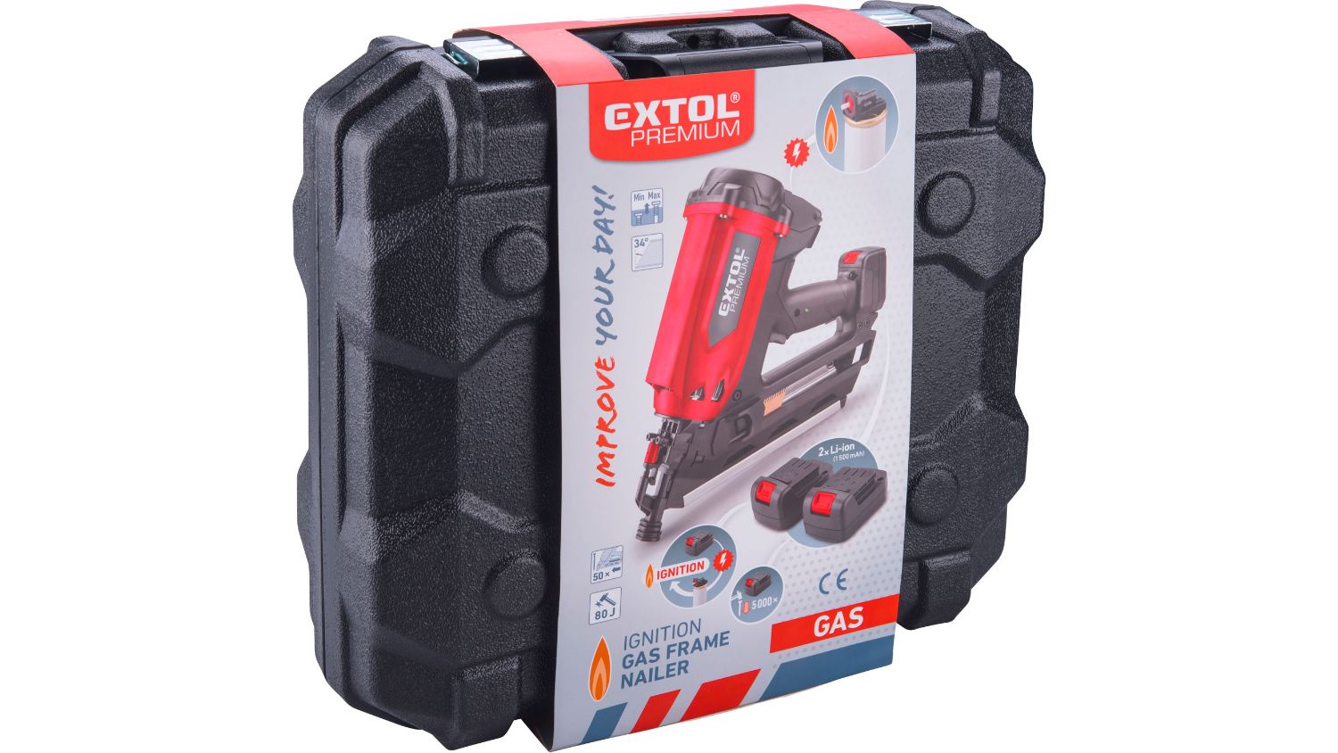 Extol Gas Powered Nail Gun