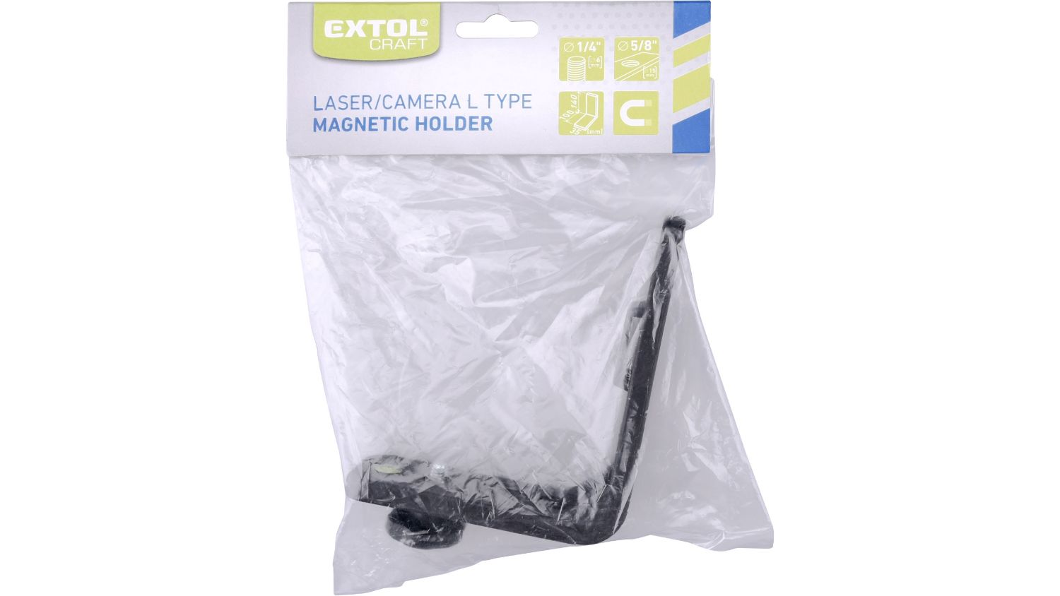 Extol Magnetic L Bracket for Laser, Camera 6mm