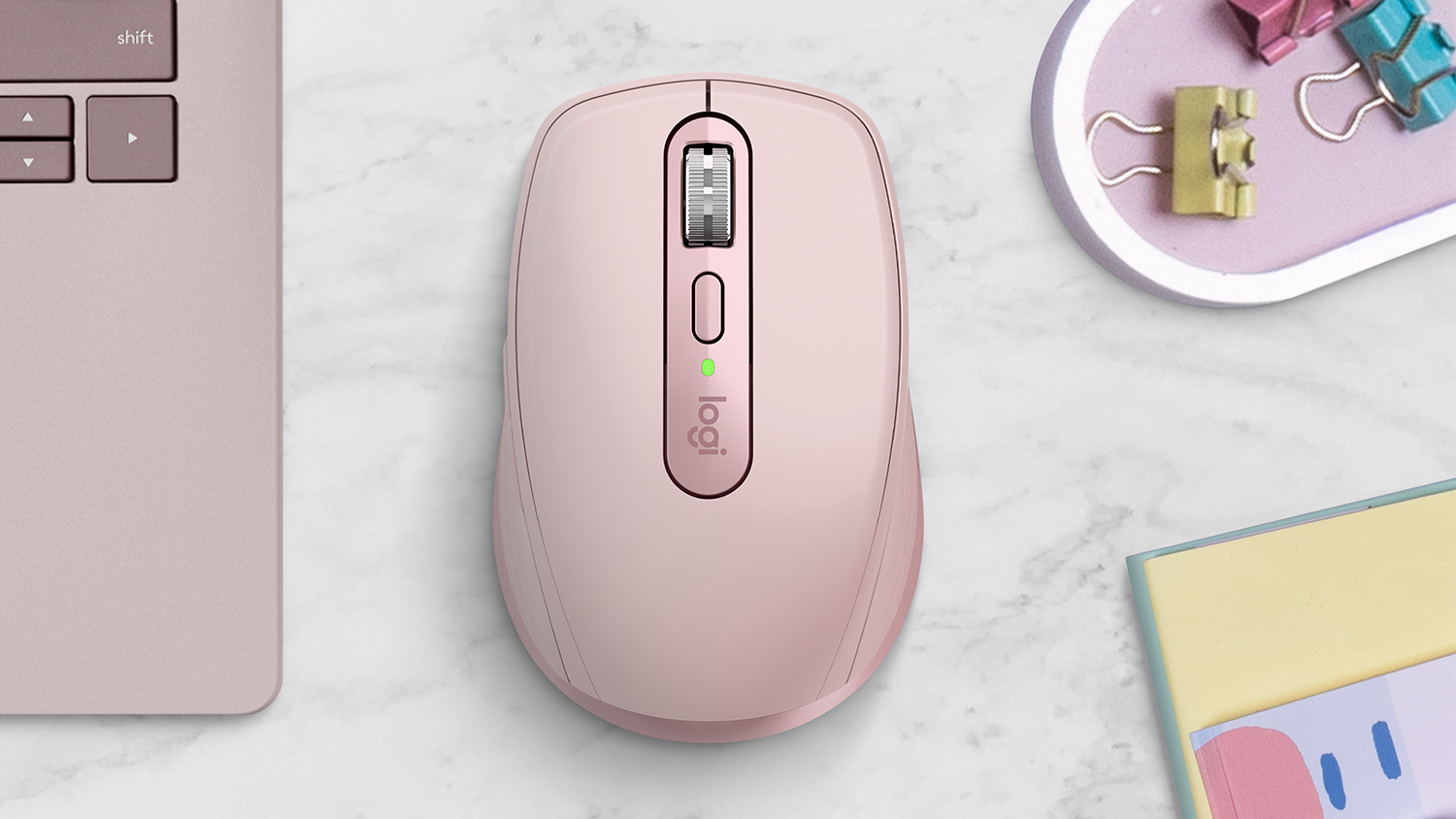Logitech MX Anywhere 3S Wireless Performance Mouse - Rose