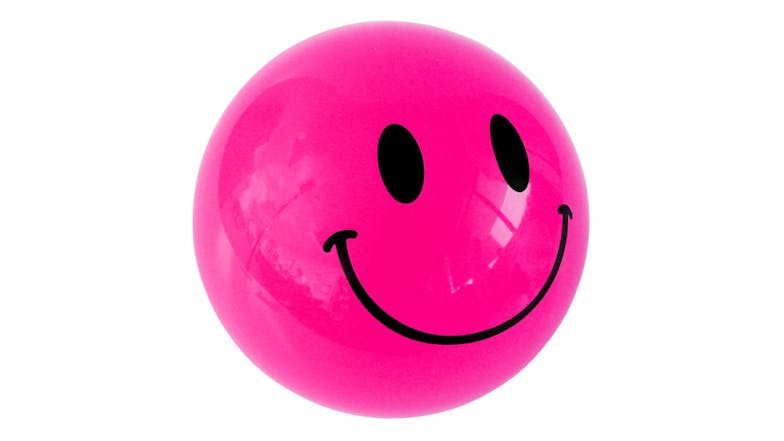 Avaro Smiley Face Ball 18cm - Pink