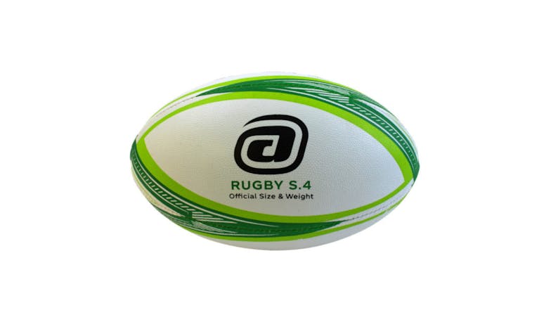 Avaro Club Match Rugby Ball Size 4 - Green/White