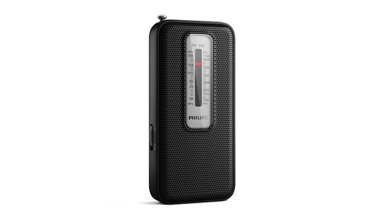 Philips Pocket Sized TAR1506/00 MW/FM Portable Radio - Black