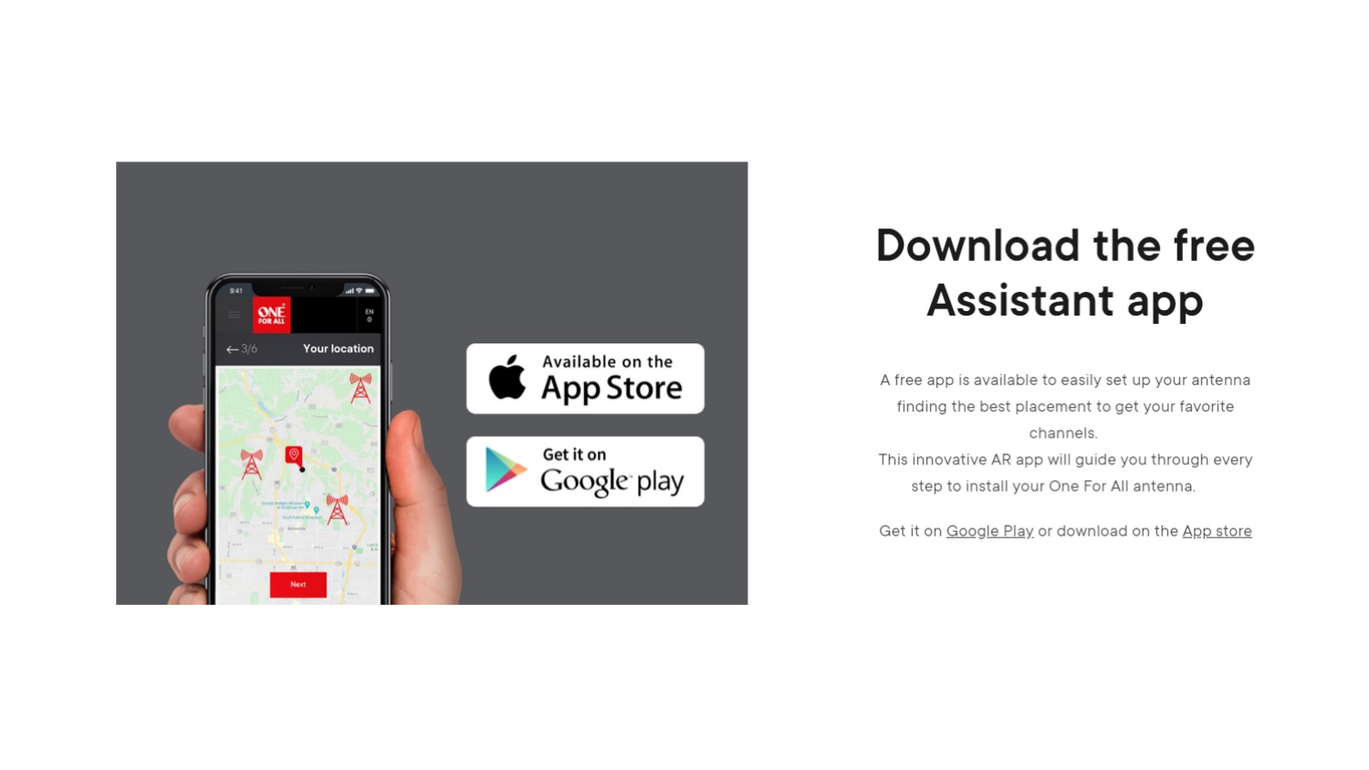 One For All SV9360 Amplified Indoor TV Antenna Harvey Norman New Zealand