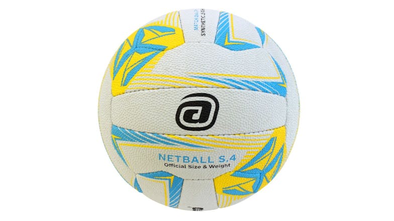 Avaro Rubber Match Netball Size 4 - Blue/Yellow