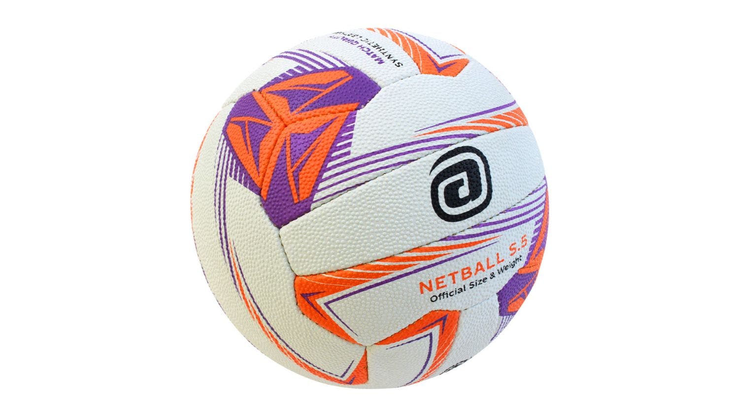 Avaro Match Netball Size 5 - Purple/Orange