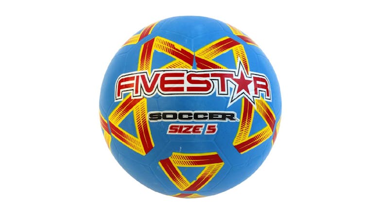 Fivestar Match Soccer Ball Size 5 - Blue