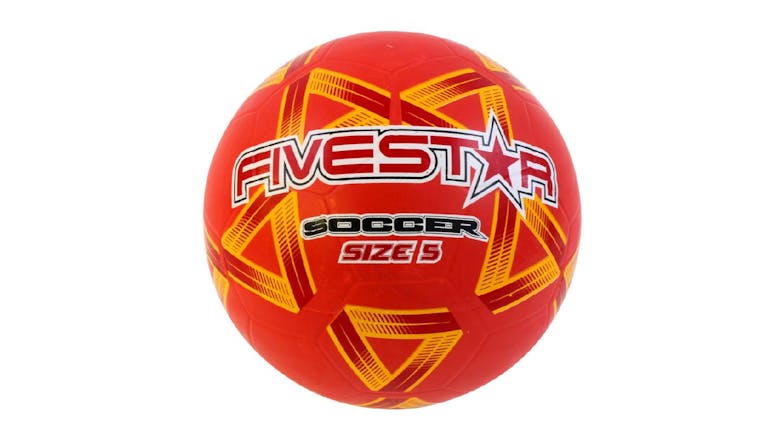 Fivestar Match Soccer Ball Size 5 - Red