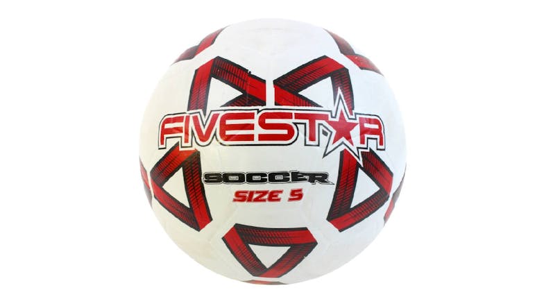 Fivestar Soccer Ball Size 5 - White