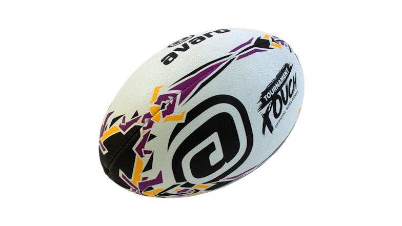 Avaro Touch Rugby Tournament Ball - Purple/Yellow