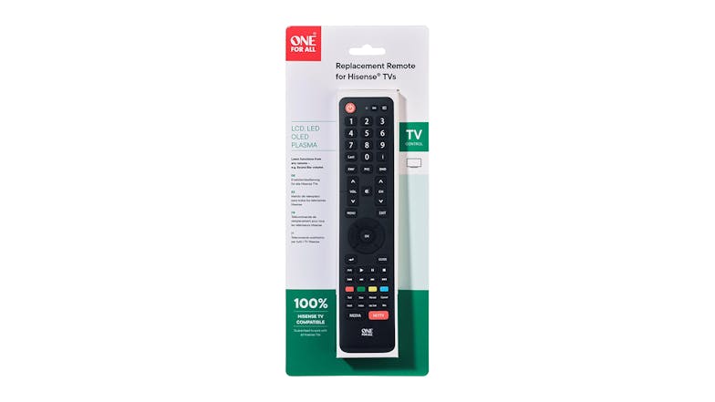 One For All Hisense TV Replacement Remote (URC 1916)