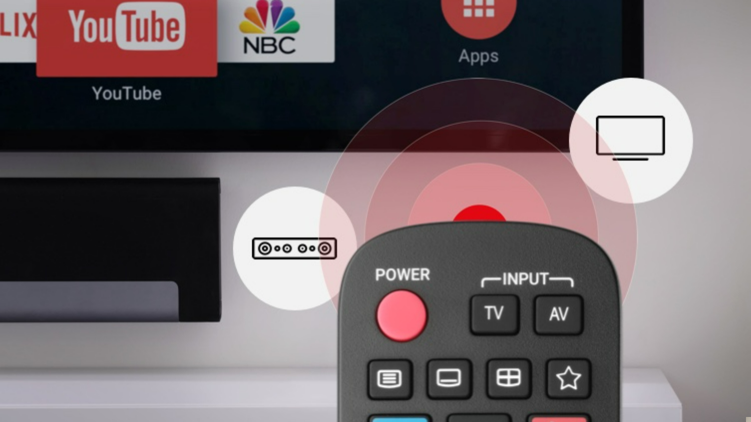 One For All Replacement Remote for Panasonic TV - Black (URC 4914)